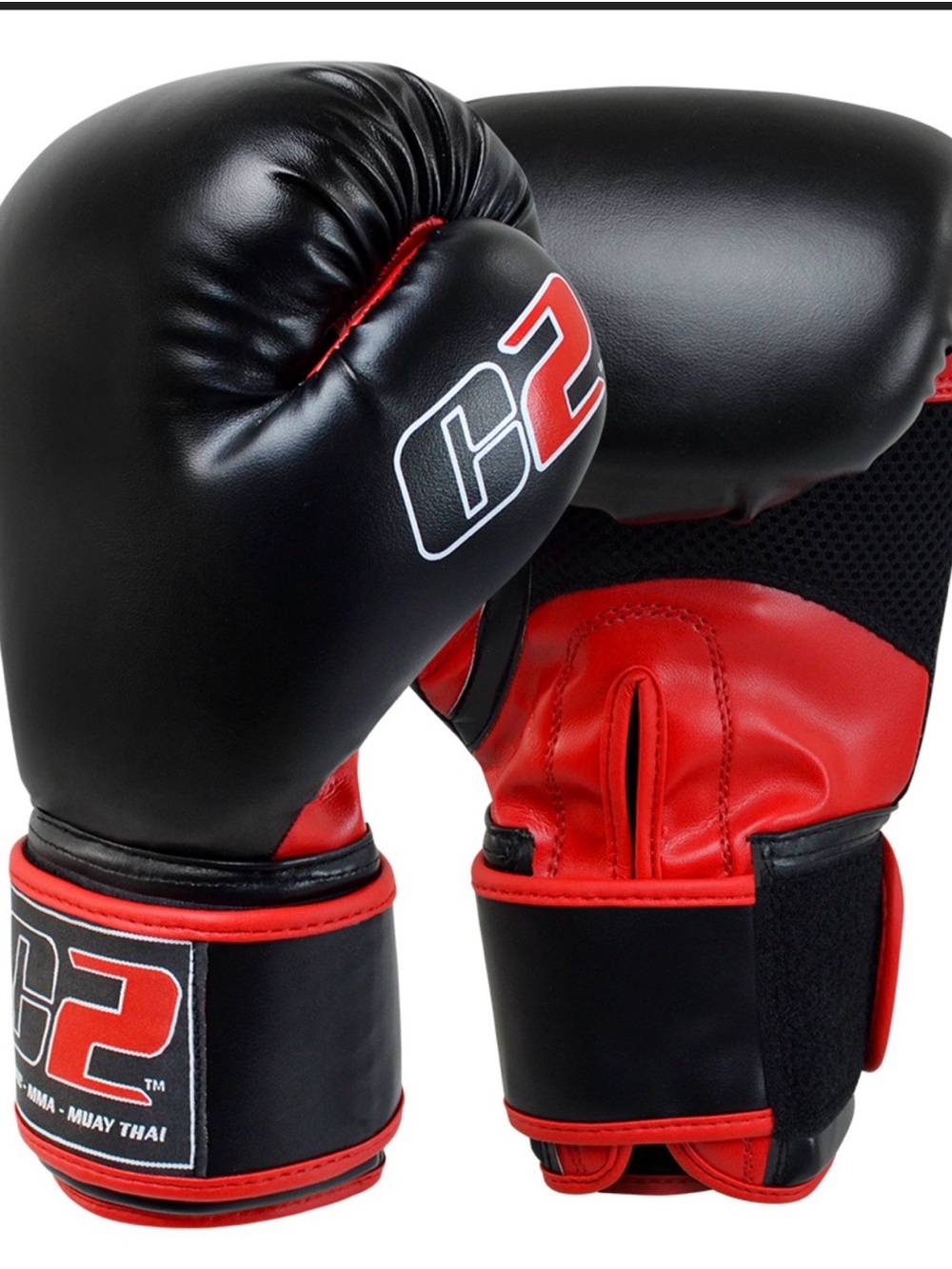 C2 Boxing Gloves- Black & Red